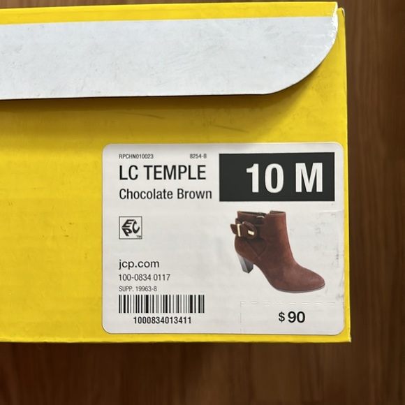 Liz Claiborne brown shade booties, 3.5 inch heel, Women’s size 10B - Picture 7 of 7